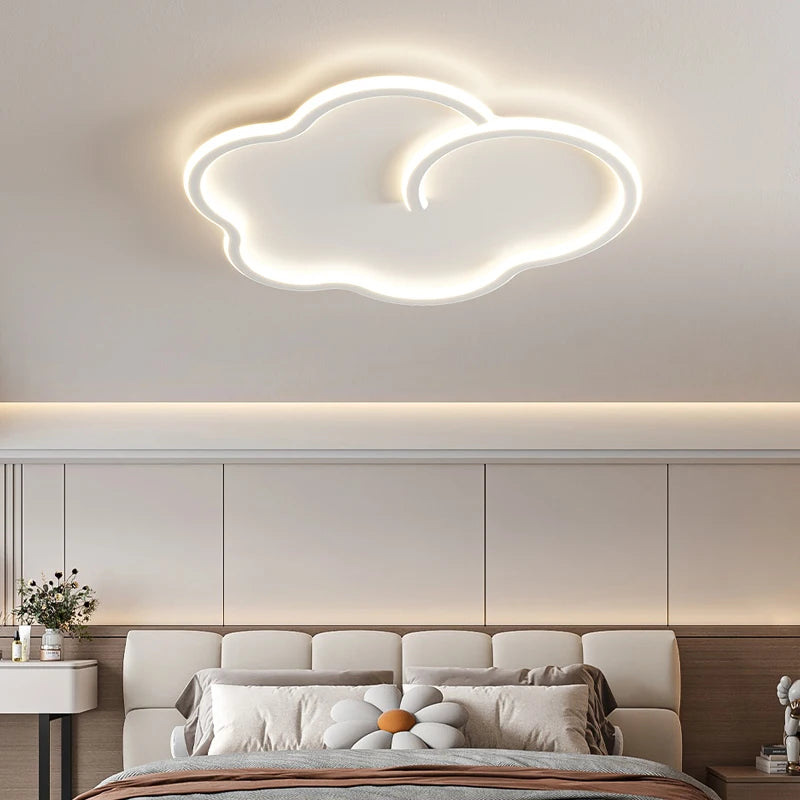 plafonnier scandinave nuage gradation avec télécommande en option - vue 5 sur 11