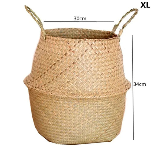 panier en paille pour plantes d'intérieur et d'extérieur - vue 15 sur 28