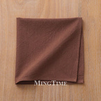 Serviette de table coton lavé style classique douce