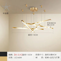 suspension à led en cuivre pour décoration intérieure élégante