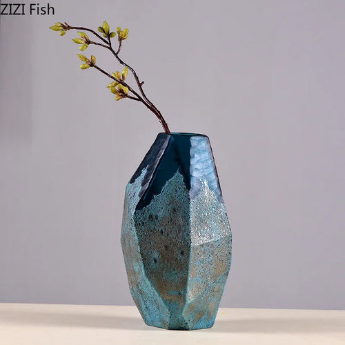 vase en verre géométrique pour décoration moderne et esthétique - vue 3 sur 9
