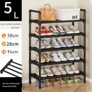 étagère à chaussures en métal design peu encombrante pour rangement pratique