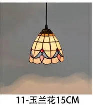 lustre en verre style tiffany rétro pour intérieur méditerranéen - vue 31 sur 30