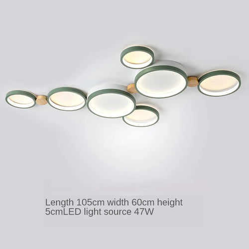 plafonnier moderne en bois avec éclairage led intérieur - vue 28 sur 36