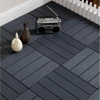 Dalles de sol pvc clipsables effet bois exterieur