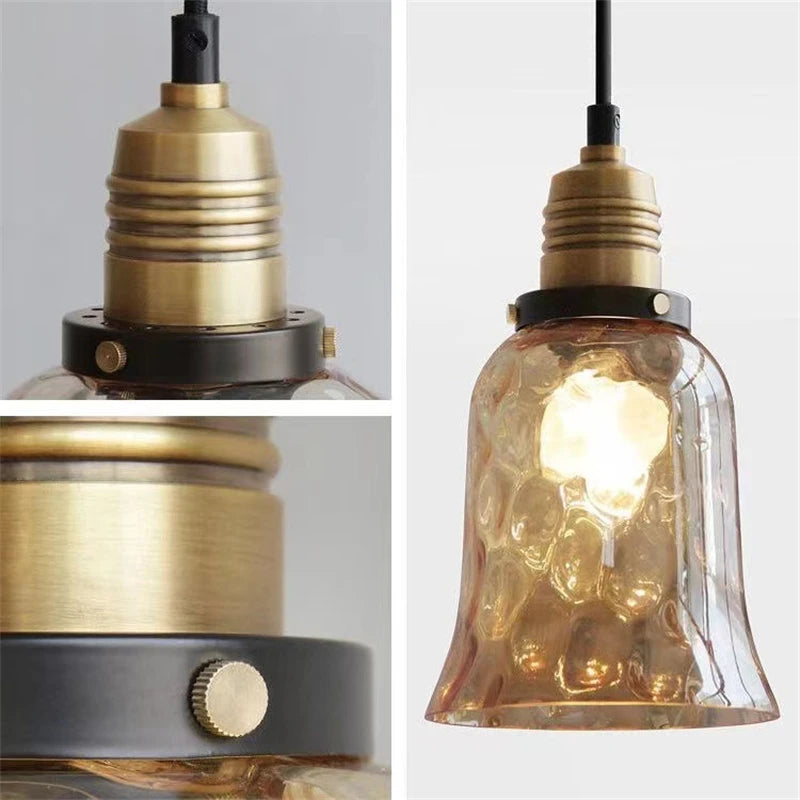 suspension modernes en verre pour éclairage de plafond - vue 4 sur 10