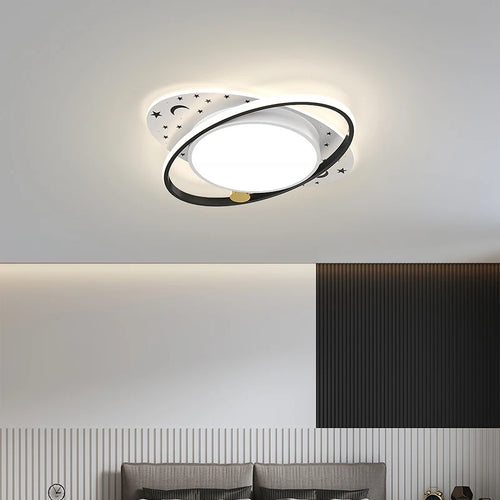 lustre moderne avec télécommande pour éclairage intérieur décoratif - vue 2 sur 15