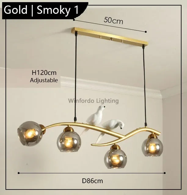 suspension design moderne forme oiseau scandinave décoratif winfordo - vue 10 sur 18
