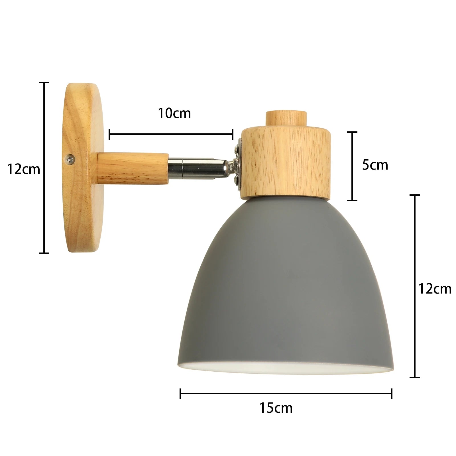 applique murale led en bois style nordique moderne - vue 14 sur 23