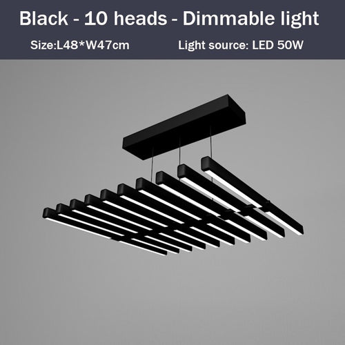 Lustre design LED en baguette lumineuse Bilbao - vue 8 sur 15