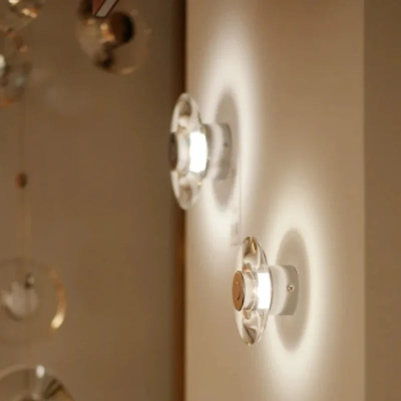 lampe de chevet en cristal italien pour décoration intérieure élégante - vue 5 sur 8