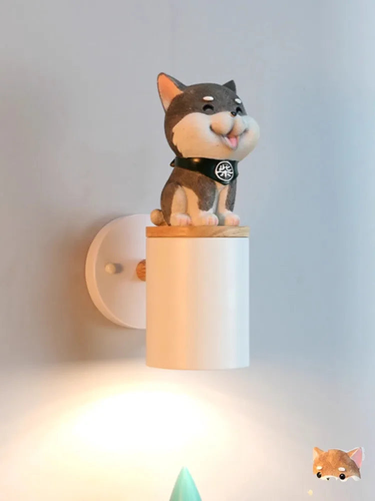 Applique murale led en forme de chat décorative minimaliste
