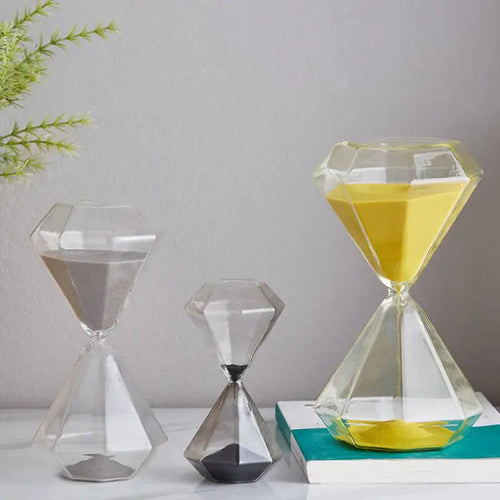 sablier en diamant 5 minutes idéal pour enfants décoration originale - vue 3 sur 16
