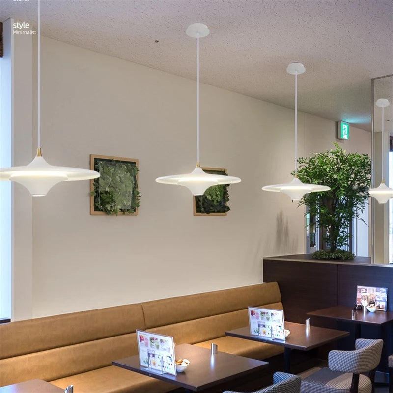 suspension led modernes simples et créatives nordiques - vue 5 sur 14