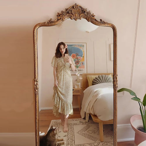 grand miroir mural design nordique pour décoration intérieure - vue 3 sur 9
