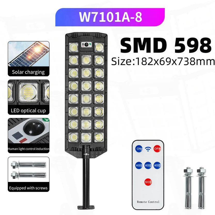 20000W Split Solar Street Light Outdoor Aluminum Solar Street Light Garden Sunlight House Remote Control Waterproof Wall Lamp - vue 39 sur 41
