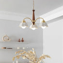 lustre moderne en céramique à fleurs pour intérieur contemporain
