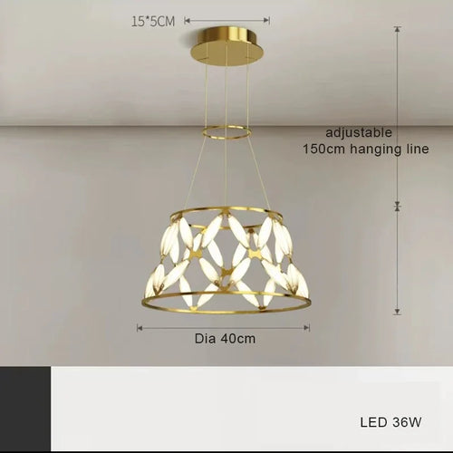lustre nordique moderne lampe led créative pour décoration intérieure - vue 14 sur 13