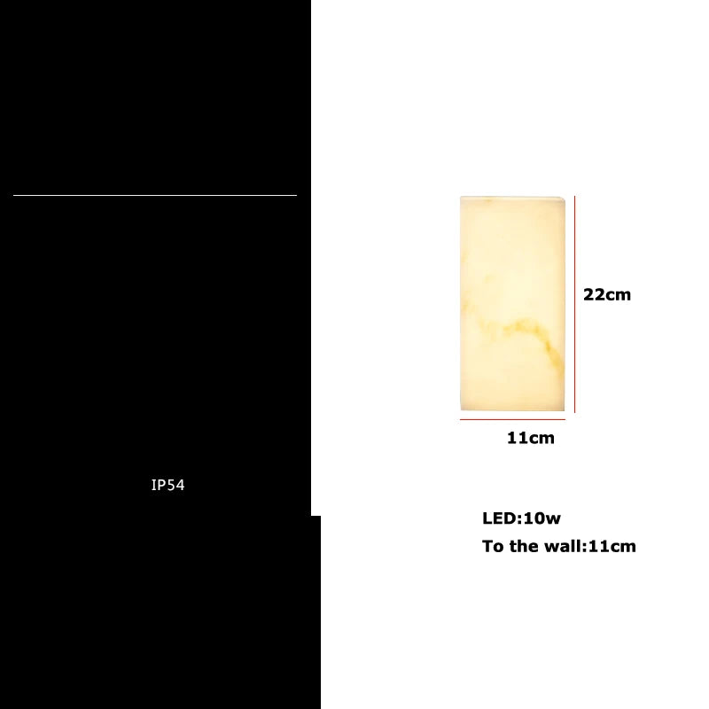 applique murale art deco marbre étanche pour intérieur et extérieur - vue 12 sur 12