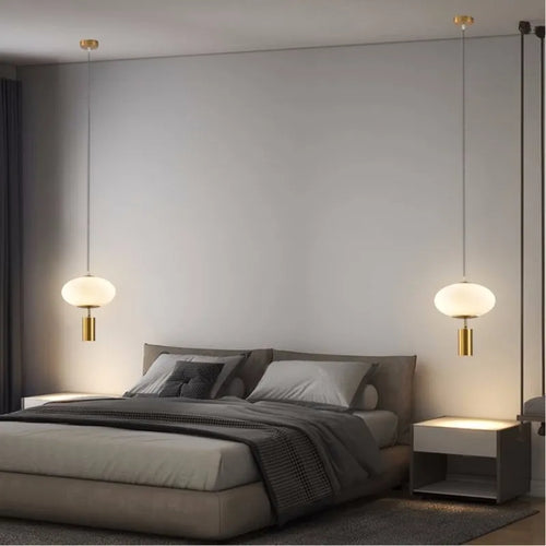 Rétro LED Suspension En Verre 1-3Tête Lanterne Transparente Lampes Suspendues Pour Chambre Cuisine Balcon Salons Luminaire Lustre - vue 2 sur 22