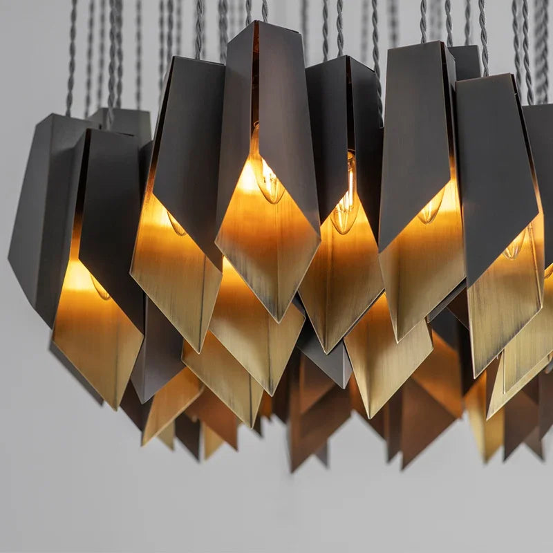 Modern Designer LED Chandelier Lighting Living Dining Room Decor Led Pendant Light Villa Bar Dining Table Hanging Lamp Luminaire - vue 4 sur 12