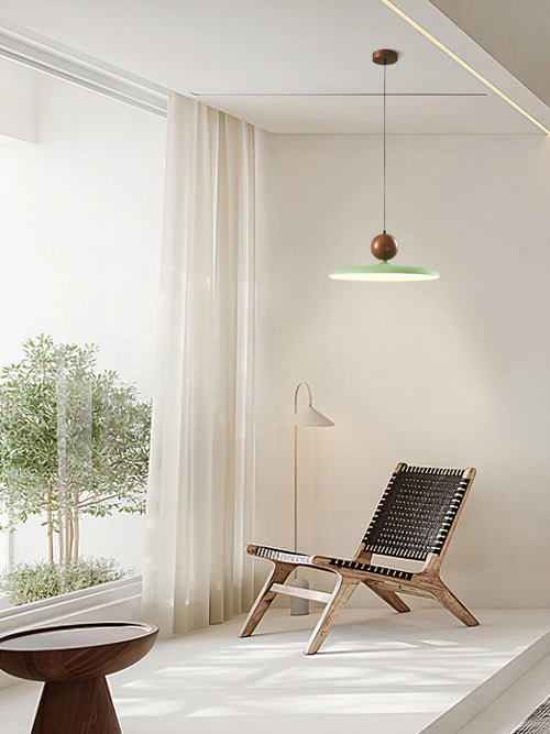 lampe à poser design en bois de noyer pour intérieur élégant - vue 3 sur 10