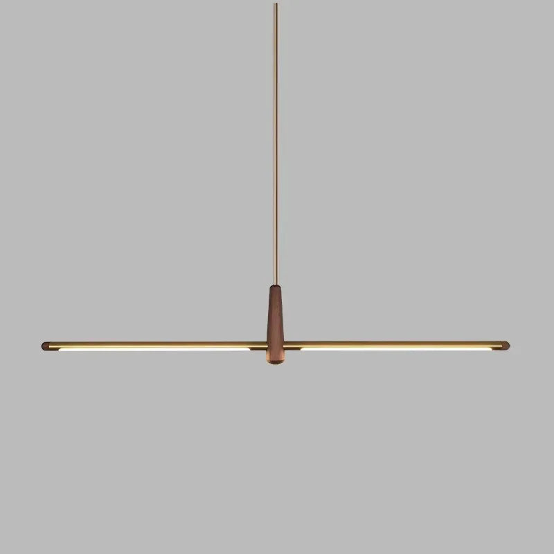 lustre Moderne minimaliste bois LED salon bar café restaurant décoration de la maison