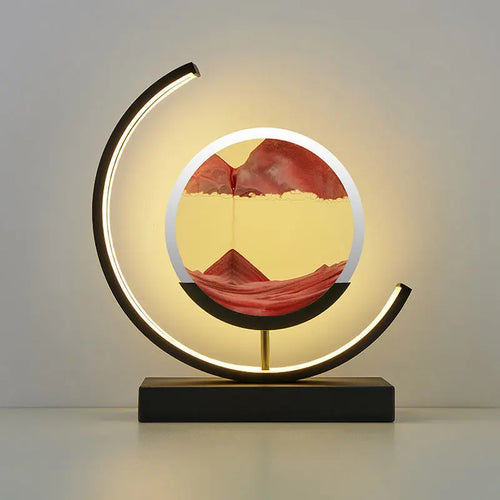 lampe à poser LED art sable pour décoration intérieure dynamique - vue 9 sur 16