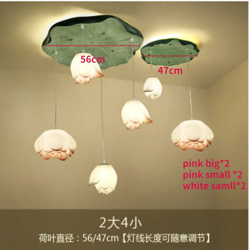 suspension lotus en verre pour décoration d intérieur - vue 17 sur 18