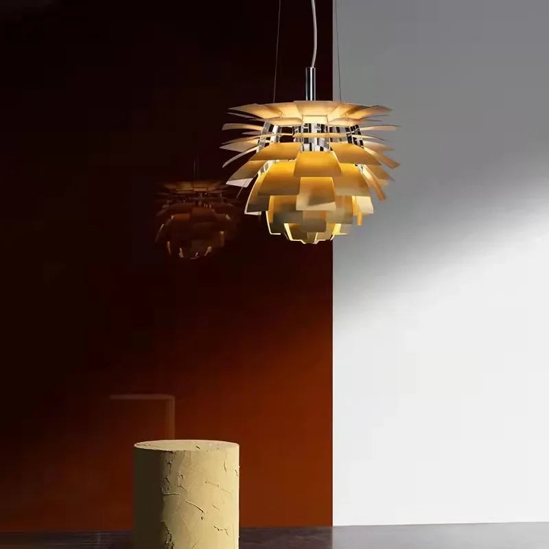 lustre suspension art led pinecone designer danois louis - vue 3 sur 12