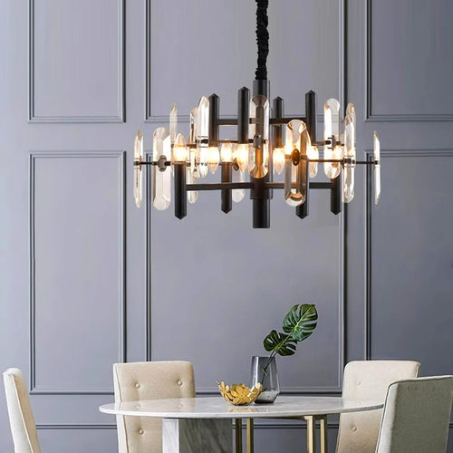 home decorationPendant lights, luxury crystal living room chandelier, dining room Pendant lamp, ceiling light, indoor lighting - vue 5 sur 12