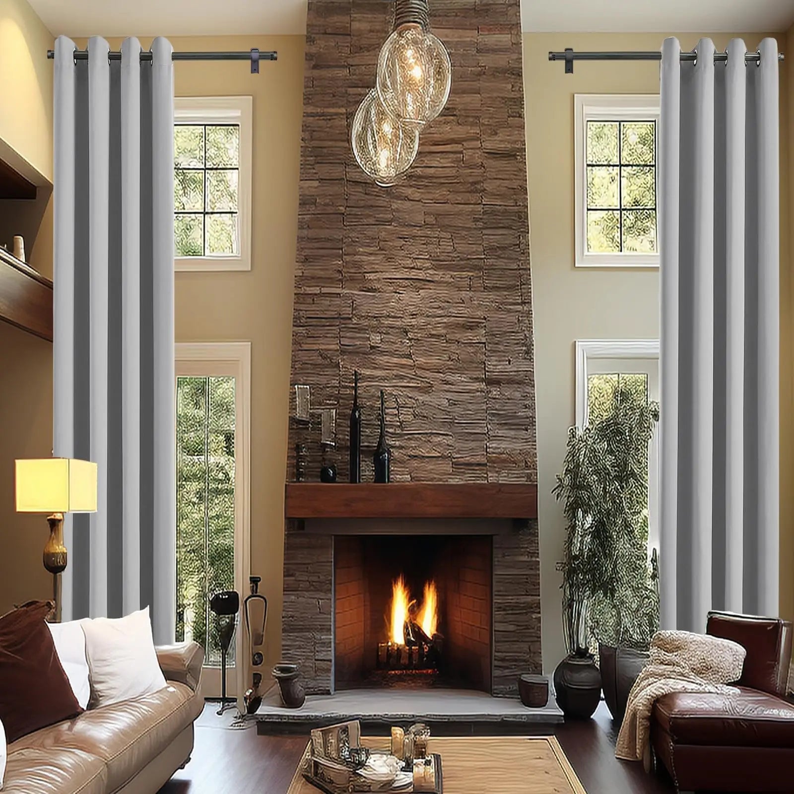 rideau occultant sur mesure extra long style moderne
