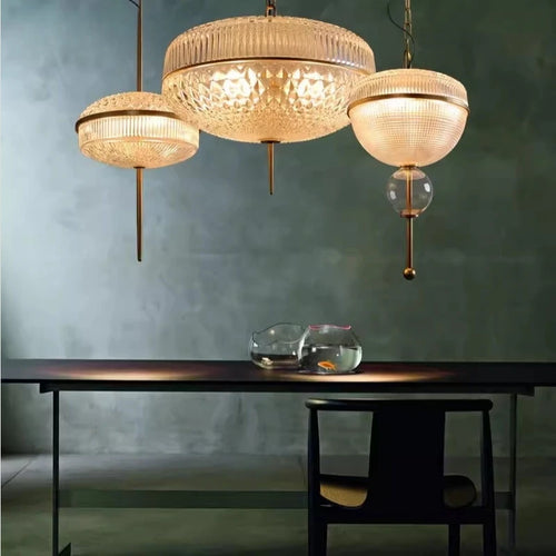 suspension créative en verre de champagne en métal doré 3000k - vue 4 sur 10