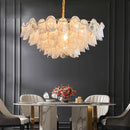 lustre suspendu en verre design nuage créatif moderne