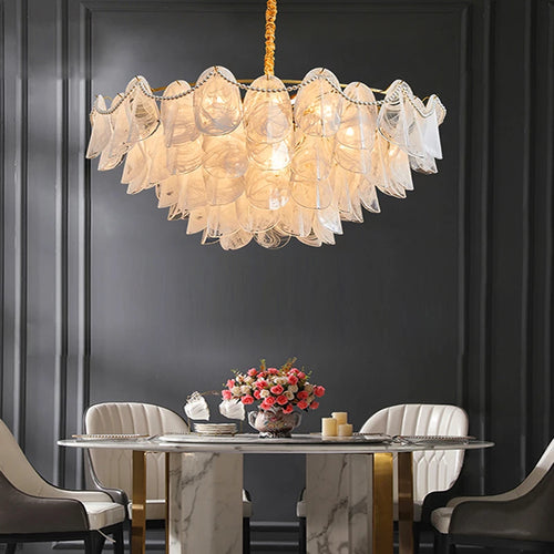 lustre suspendu en verre nuage design créatif postmoderne unique - vue 6 sur 18