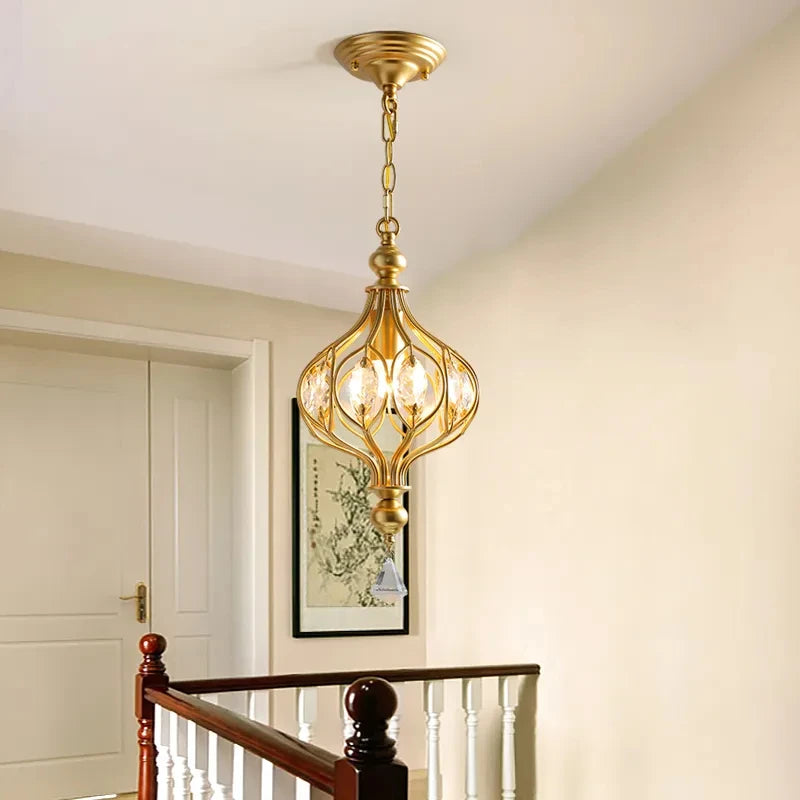 suspension rétro en cristal pour décoration intérieure élégante - vue 3 sur 7