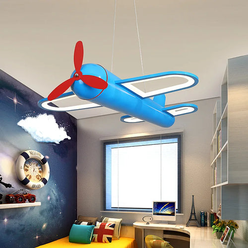 lustre créatif hélicoptère pour chambre d'enfants et jeunes - vue 3 sur 7