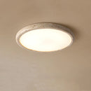 Plafonnier Led en travertin jaune