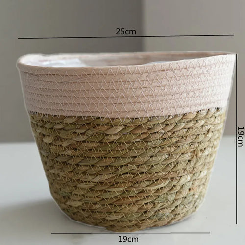 panier en paille pour plantes d'intérieur et d'extérieur - vue 29 sur 28