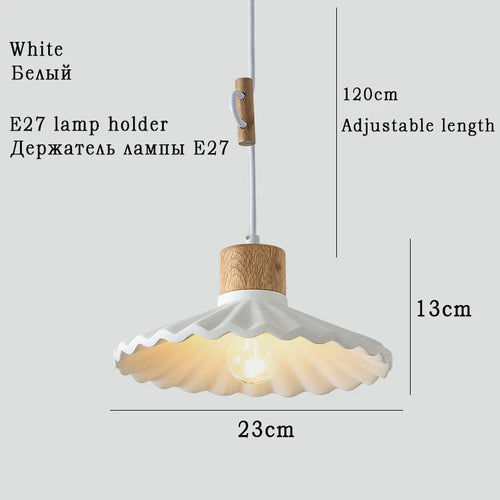 suspension moderne style nordique luminaire coloré macaron - vue 10 sur 11