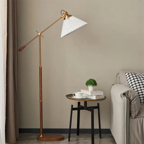 Lampadaire nordique en bois massif - vue 2 sur 8