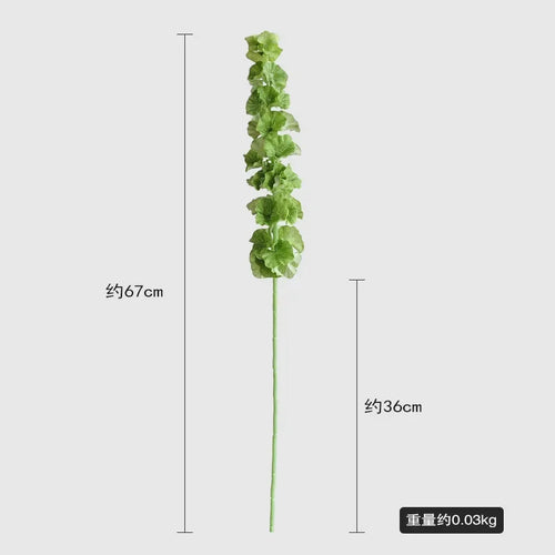 lot de 5 fausses feuilles d'oreilles d'éléphant pour décoration et arrangements - vue 5 sur 6
