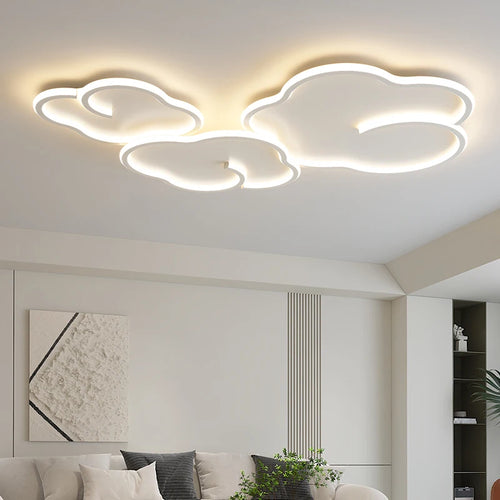 plafonnier scandinave nuage gradation avec télécommande en option - vue 3 sur 11