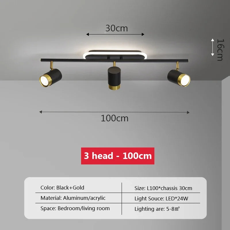 plafonnier led moderne à bande lumineuse décorative pour intérieur - vue 12 sur 21