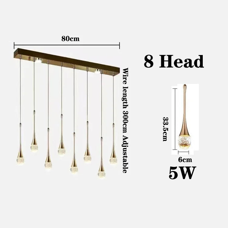 lustre de luxe à bulles de cristal pour décoration moderne - vue 16 sur 21