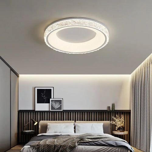 lustre led moderne avec télécommande pour intérieur élégant - vue 7 sur 8