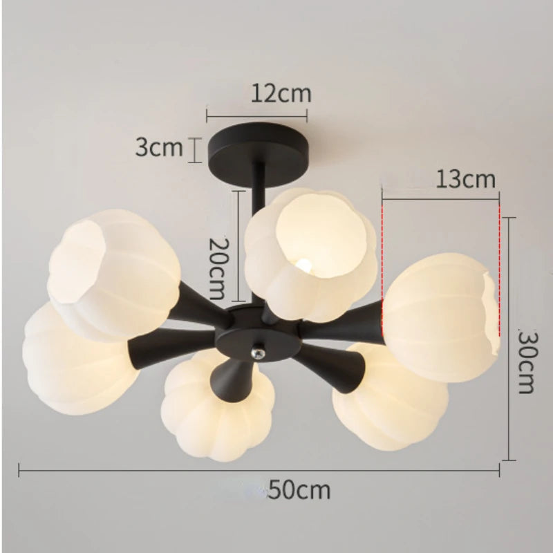 plafonnier led suspendu design nordique moderne luminaire décoratif d'intérieur - vue 11 sur 12