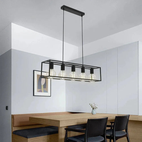 plafonnier led suspendu style industriel rétro avec câble réglable - vue 6 sur 7
