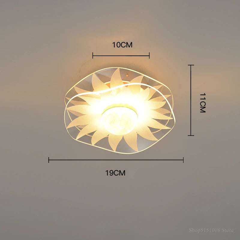 plafonnier led moderne nordique pour intérieur et balcon - vue 9 sur 13