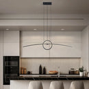 suspension moderne créative avec lumières led pour maison intelligente